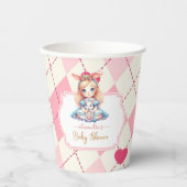 Alice in Wonderland Baby shower Papieren Bekers (Voorkant)