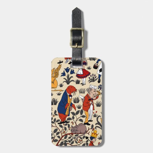 Alice in Wonderland Bagagelabel (Voorkant verticaal)