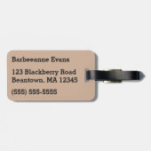 Alice in Wonderland Bagagelabel (Achterkant horizontaal)