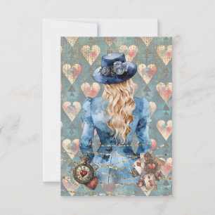 Alice in Wonderland Bedankkaart