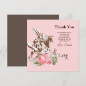 alice in wonderland bedankt kaart (Voorkant / Achterkant)