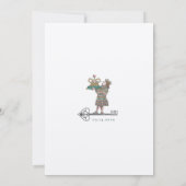 Alice in Wonderland Belangrijke foto van datum Save The Date (Achterkant)