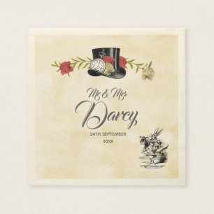 Alice in Wonderland beschikbaar servet