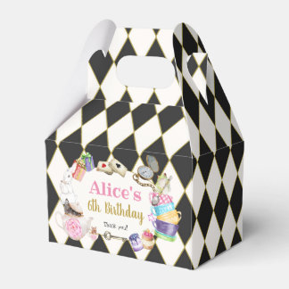 Alice in Wonderland Birthday Bedankdoosjes