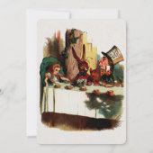  Alice in Wonderland Birthday Kaart (Achterkant)