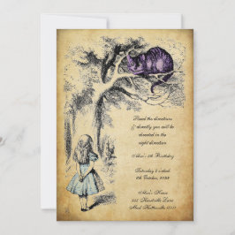 Alice in Wonderland Birthday UnBirthday Kaart