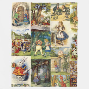 Alice in Wonderland Blanket Fleece Deken