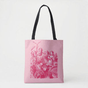 Alice in Wonderland & Bloemen Draagtas