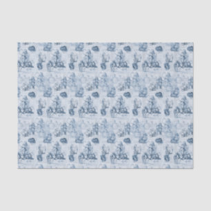 Alice in Wonderland Blue  Book Tissue Paper Tissuepapier