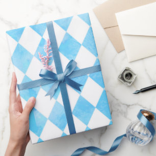 Alice in Wonderland Blue Cadeaupapier