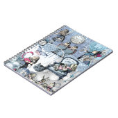Alice in Wonderland Blue Ice Glitter Notitieboek (Linkerzijde)