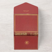 Alice in Wonderland Boek All In One Uitnodiging (Buitenkant)