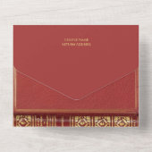 Alice in Wonderland Boek All In One Uitnodiging (Achterkant)