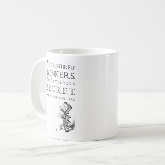 Alice in Wonderland Bonkers Mok (Voorkant links)