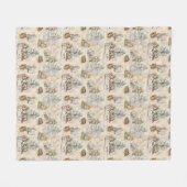 Alice in Wonderland  Book Fleece Blanket (Voorkant (Horizontaal))