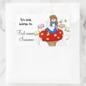 Alice in Wonderland Book Label (Tas)