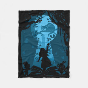 Alice in Wonderland Book Lover Throw Blanket Fleece Deken