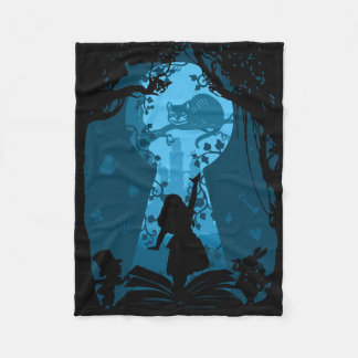 Alice in Wonderland Book Lover Throw Blanket Fleece Deken