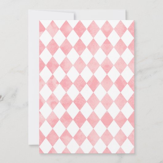 Alice in Wonderland Bridal Shower Kaart (Achterkant)