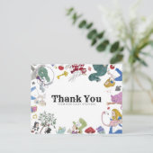 Alice in Wonderland Briefkaart (Staand voorkant)