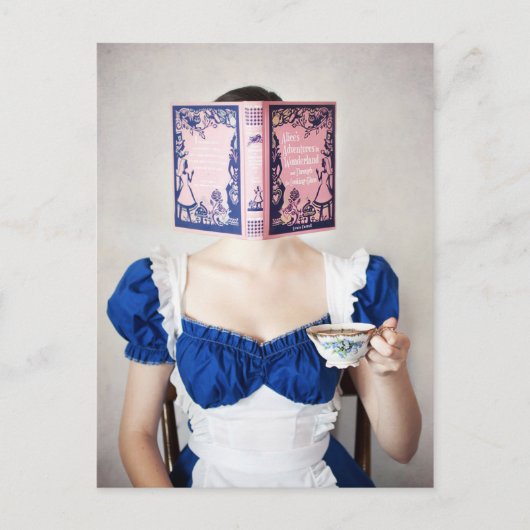 Alice in Wonderland Briefkaart (Voorkant)