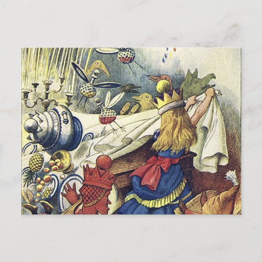 Alice in Wonderland Briefkaart (Voorkant)