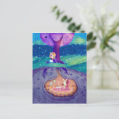 Alice in Wonderland Briefkaart (Staand voorkant)