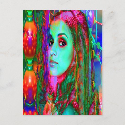 Alice in Wonderland Briefkaart (Voorkant)