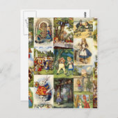 alice in wonderland briefkaart (Voorkant / Achterkant)