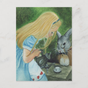 Alice in wonderland Briefkaart