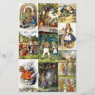 alice in wonderland briefpapier