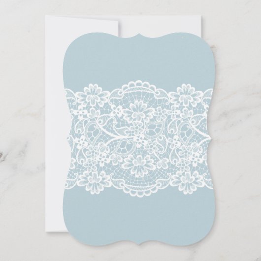 Alice in Wonderland bruidsdouche uitnodiging blauw (Achterkant)