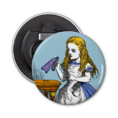 Alice in Wonderland Button Flesopener (Voorkant)