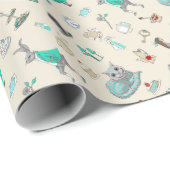 Alice in wonderland cadeaupapier (Rol Hoek)