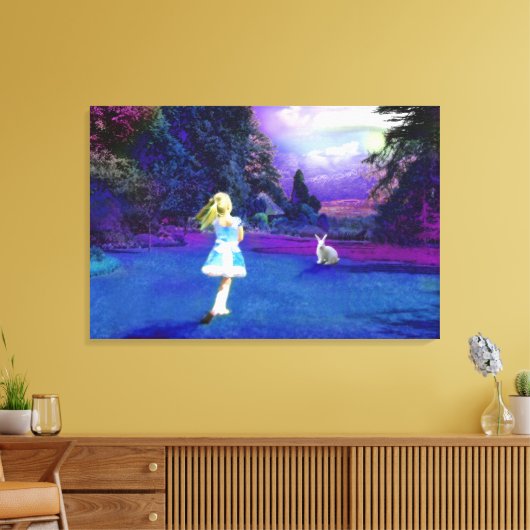 Alice in Wonderland Canvas Afdruk (Insitu (Woonkamer))