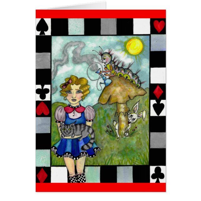 Alice in Wonderland CARD (Voorkant)