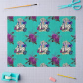 Alice in Wonderland Cards en Rozen ontkoppeling Tissuepapier (Craft)