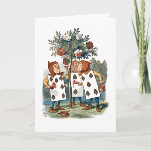 Alice in Wonderland - Cartes de peinture Roses (Devant)