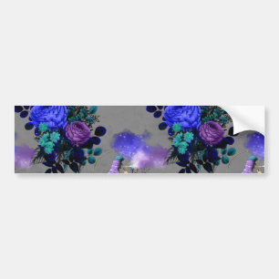 Alice in Wonderland Caterpijler Roking Flowers Bumpersticker