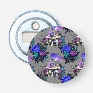 Alice in Wonderland Caterpijler Roking Flowers Button Flesopener