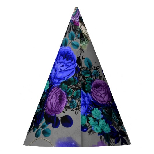 Alice in Wonderland Caterpijler Roking Flowers Feesthoedjes (Achterkant)