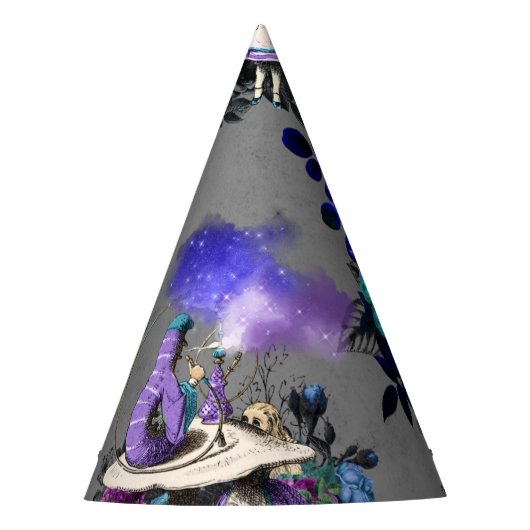 Alice in Wonderland Caterpijler Roking Flowers Feesthoedjes (Voorkant)