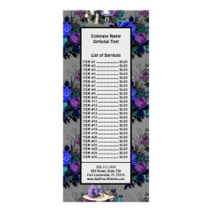 Alice in Wonderland Caterpijler Roking Flowers Reclamekaart