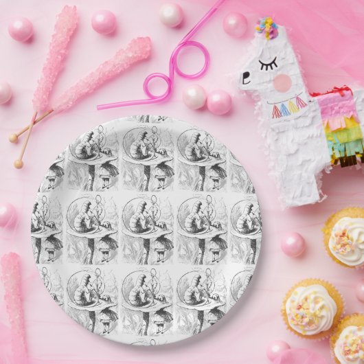 Alice in Wonderland Caterpillar Papieren Bordje (Feest)