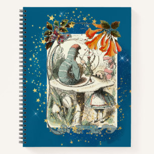 Alice in Wonderland & Caterpillar stijl Notitieboek