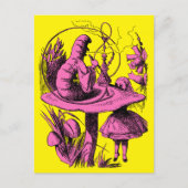 Alice in Wonderland Centipede Briefkaart (Voorkant)