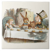 Alice in Wonderland Ceramic Tile Tegeltje (Voorkant)