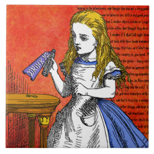 Alice in Wonderland Ceramic Tile Tegeltje