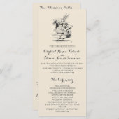 Alice in Wonderland Ceremony Program Programma (Voorkant / Achterkant)