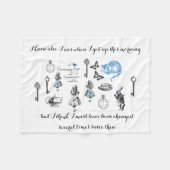 Alice in Wonderland Changed  Fleece Blanket (Voorkant (Horizontaal))